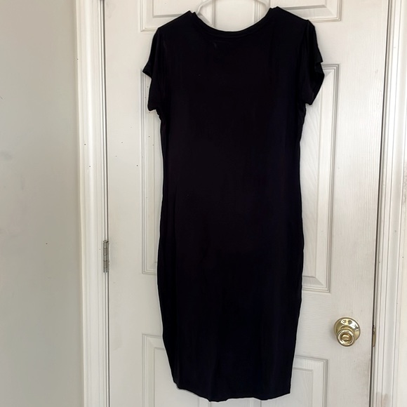 GUESS Sequins Logo Black Dress Size Large - Picture 5 of 5